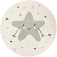 thumbnail image 2 of Unique Loom Whimsy Kids Collection Area Rug - Star Buddy (7' 10" Round Ivory/Gray), 2 of 5