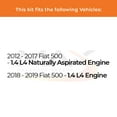 thumbnail image 2 of Max Advanced Brakes - Brake Kit for 2012 2013 2014 2015 2016 2017 2018 2019 Fiat 500 1.4 L4 Engine Rear Replacement Disc Brake Rotors and Ceramic Brake Pads, 2 of 9
