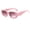 Pink, variant on Siminsem Irregular Frame Sunglasses for Men Women, Retro Geometric Sun Glasses, Unique Shaped Vintage Eyewear with UV Protection, White, One Size