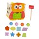 thumbnail image 4 of Juguete de madera para clasificar formas y colores, clasificador de formas, juego interactivo de combinación práctico, educativo para niños de 3 años, 4 of 9