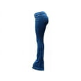 thumbnail image 2 of Jack David Women's Juniors 70s Trendy Flared Fitted Bell Bottom Denim Jeans, 2 of 3