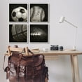 thumbnail image 3 of Stupell Industries Sports Balls Photography Sports Photography White Framed Art Print Wall Art, 17 x 17, Set of 4, 3 of 10