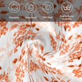 thumbnail image 5 of Burnt Orange Botanical Cloth Napkins, Vintage Nature Flower Washable and Reusable Dinner Napkins Set of 6, Table Napkin for Kitchen Party Birthday Wedding Hotel Housewarming 20"x20", 5 of 8