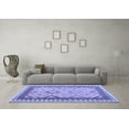 thumbnail image 3 of Ahgly Company Indoor Rectangle Abstract Blue Contemporary Area Rugs, 2' x 3', 3 of 4