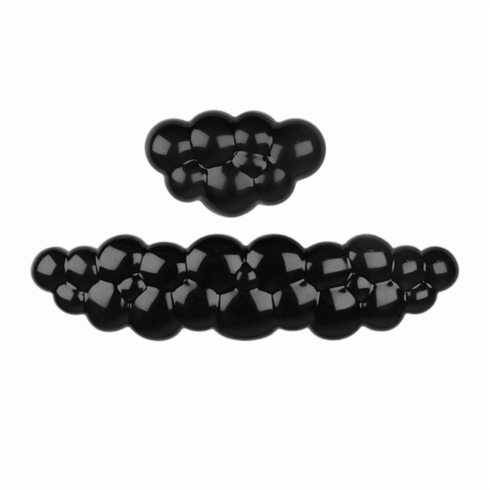 Ergonomic Keyboard And Mouse Pad Wrist Rest Set Cool Keypad Cushion With Slip Proof Base Pain Relief Comfort Cloud Shape