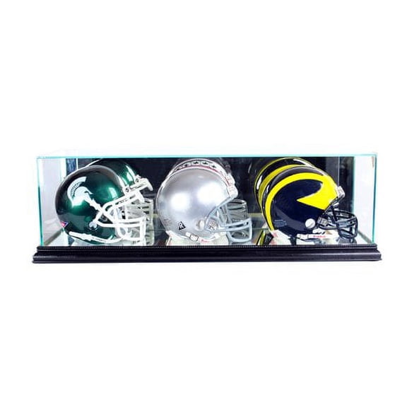 Perfect Cases and Frames Triple Mini Football Helmet Display Case