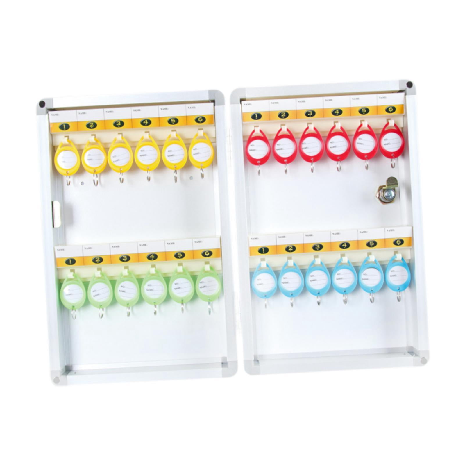 Miulika Key Lock Box Key Cabinet Wall Mounted Storage Case Key Keeping Box Key Keep Case Key Organizer Holder Box for Property Managers 24 Position