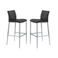 thumbnail image 5 of Tomuri Stool in White, PU Counter Stool, Counter Stool with Metal Legs, PU Counter Stool in White, Footrest Stool, White Counter Stool with Backrest, Kitchen Stool, Stylish Counter Stool in White, Isl, 5 of 5