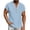 Blue, variant on yillto Men's T Shirt Short Sleeve V Neck Shirt Casual Summer Classic Buttons Basic Cotton Linen Tee Shirts