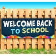 thumbnail image 1 of Welcome Back To School 13 oz Vinyl Banner With Metal Grommets, 1 of 4