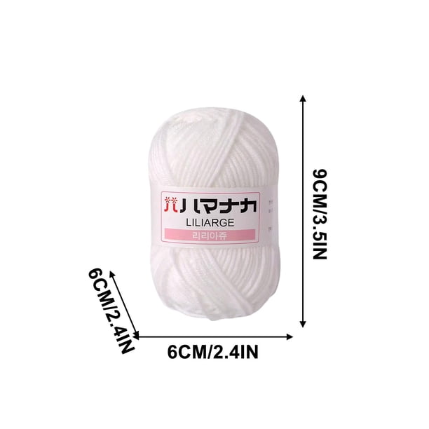 Hilo para el Ganchillo Mano Tejido Hilo de Helado Grueso, Mano Tejido Suéter de Ganchillo Diy, Hilo de Muñeca, Segmentado de Teñido de Bufanda Hilo de Ganchillo para el Ganchillo
