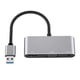 thumbnail image 1 of Adaptador de audio 3 en 1 1080P USB 3.0 a VGA HDMI compatible 3.5 HUB (Plata) Hugtrwg Nuevos Originales, 1 of 7
