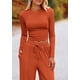 thumbnail image 3 of Conjunto de 2 Piezas para Mujer PRETTYGARDEN Top Corto y Pantalones de Pierna Ancha Talla M, 3 of 8