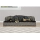 thumbnail image 5 of Furhaven Cama ortopédica para perros medianos y pequeños con refuerzos extraíbles y funda lavable, para perros de hasta 35 libras - Sofá cómodo con decoración tejida y de felpa - Marrón diamante, medi, 5 of 5