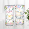 thumbnail image 3 of 60th Birthday Gifts for Women, 60th Birthday Tumbler Gift Ideas, 60 Year Old Gifts for Women, Happy 60 Birthday Gift for Mom Dad, 1963 Birthday Gifts, 60th Birthday Decorations for Women Her-20 OZ, 3 of 6