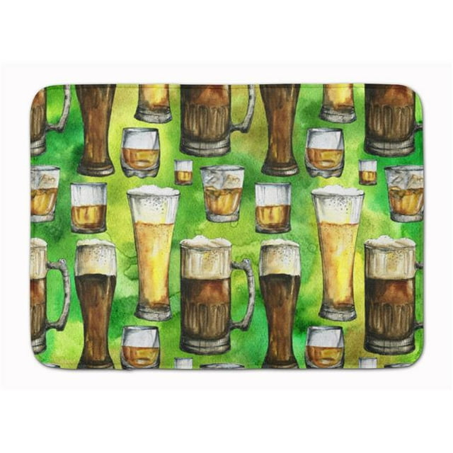 Carolines Treasures BB5758RUG Bières Irlandaises Tapis de Mousse à Mémoire Lavable en Machine