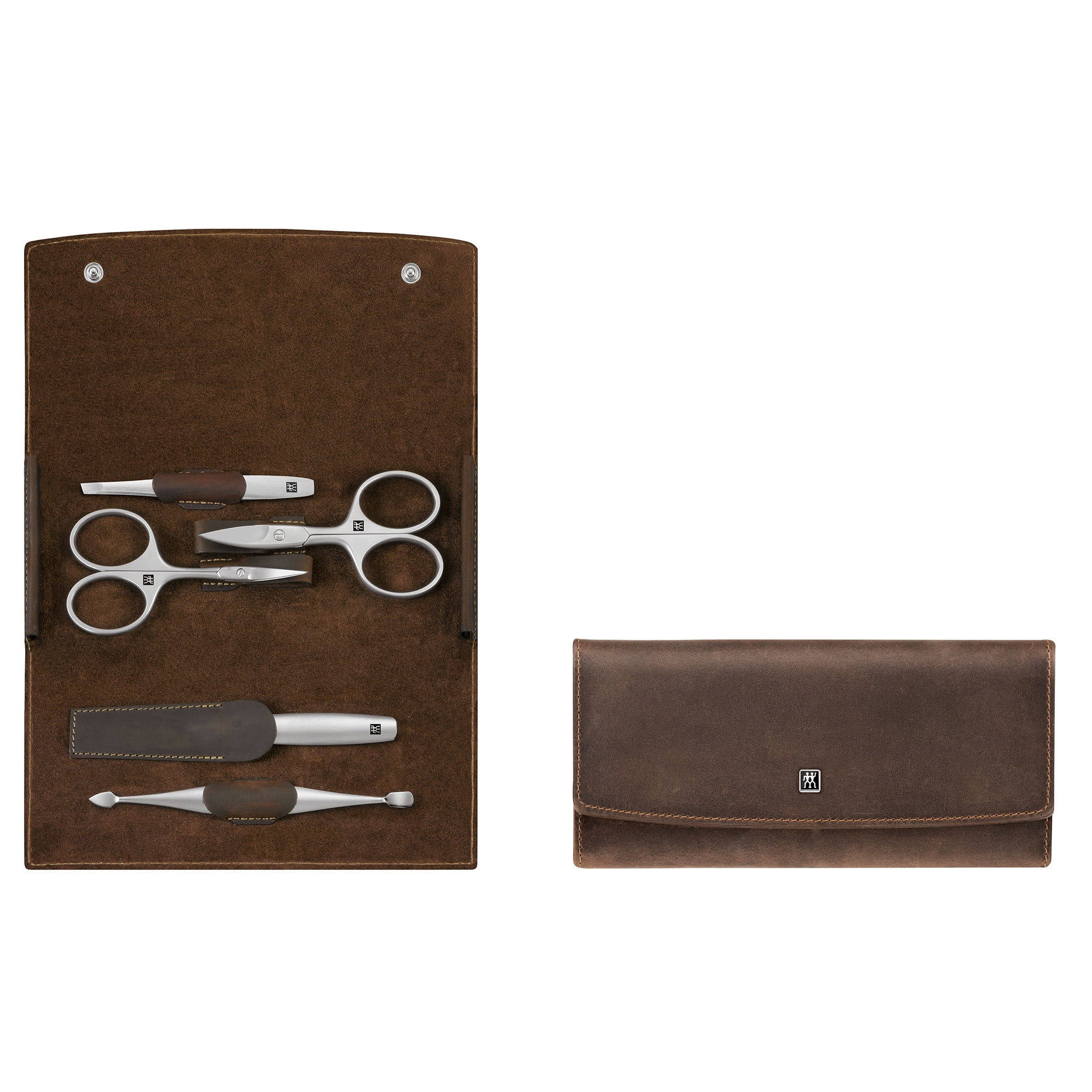 ZWILLING TWINOX Premium 6-pc Manicure Set with Black Leather Case