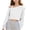 White, variant on Girls off Shoulder Cropped Sweatshirt, Oversized Drop Shoulder Long Sleeve Pullover Tops for Loungewear Casual Daily Streetwear Black 9-10Y