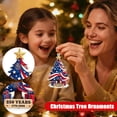 thumbnail image 5 of USA 250th Semiquincentennial Acrylic Christmas Tree Ornament, Patriotic Holiday Hanging Decoration for Home and Party, 10Pcs, 5 of 8