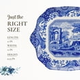 thumbnail image 7 of Spode Blue Italian English Bread and Butter Plate, Dessert and Appetizer Plate, Square Blue and White Plate, Measures 11-Inches, Dishwasher and Microwave Safe, 7 of 7