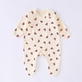 thumbnail image 2 of CAUYDY Newborn Toddler Pajamas Sleepers for Baby Girl Boy Long Sleeve Romper Preemie Infant Clothes Spring Summer Fall Winter Loungewear Sizes 1-3 Months,Purple, 2 of 4