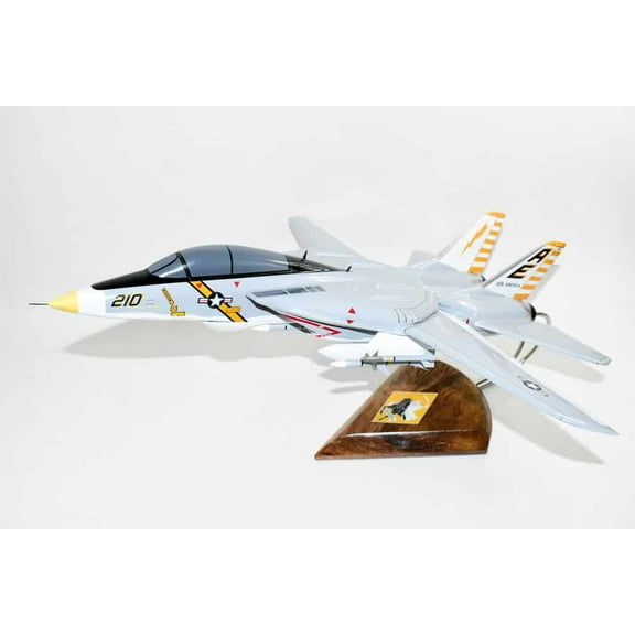VF-142 Ghostriders F-14a (1977) Tomcat Model, 1/42 (18") Scale, Mahogany, Navy, Fighter