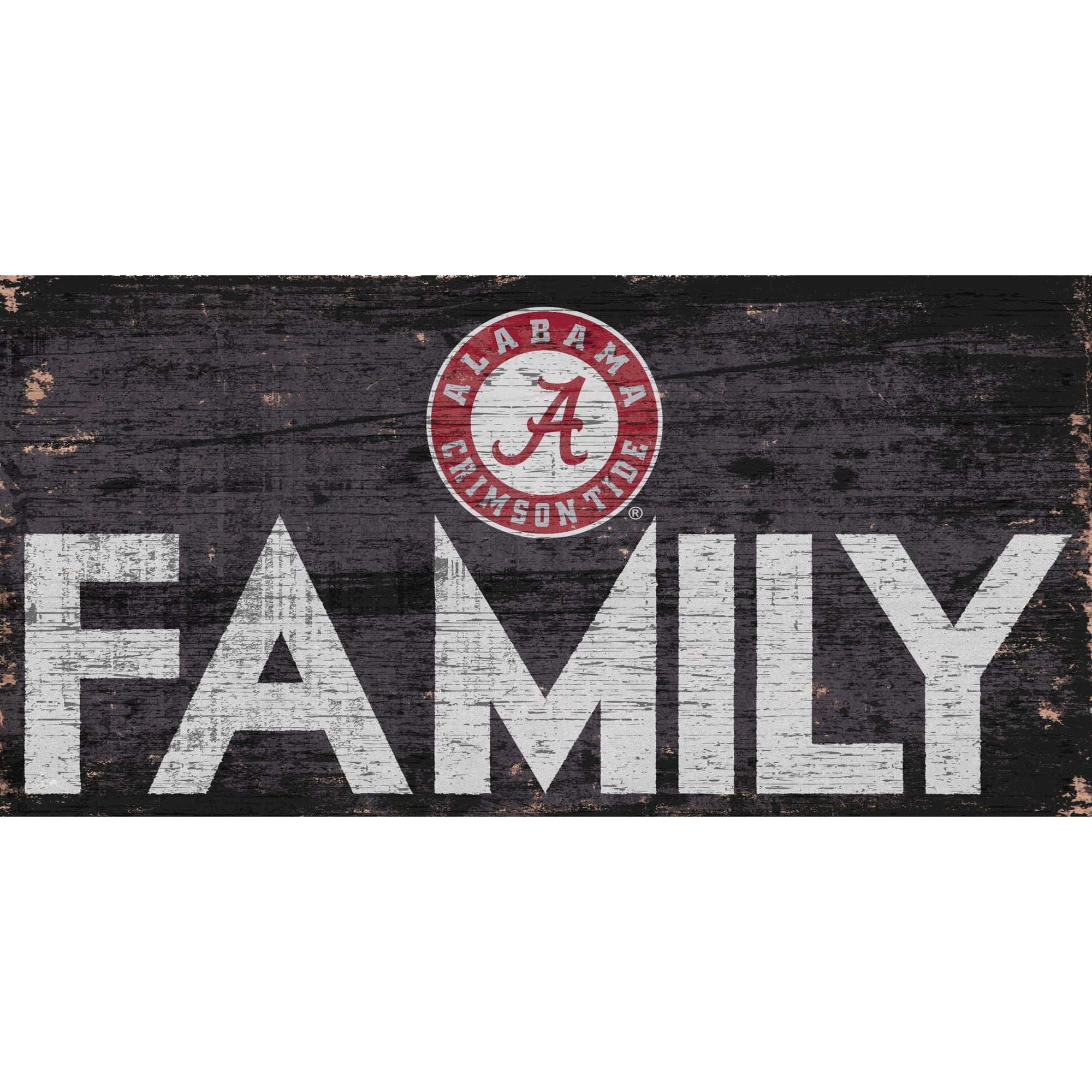 Fan Creations NCAA Alabama Crimson Tide 12 x 6 Distressed Welcome to Our Home Wood Sign