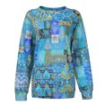 thumbnail image 3 of T-shirt à Manches Longues Imprimé O-Neck pour Femmes à la Mode, 3 of 8