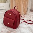 thumbnail image 1 of Mini mochila de piel sintética para mujer, Bolso pequeño multifuncional para niña y niño, mochila escolar para mujer Fivean unisex, 1 of 2