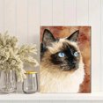 thumbnail image 2 of Siamese Cat Watercolor Canvas Wall Art，Elegant Pet Decor for Living Room Bedroom Office Study Dining Room Cafe, 2 of 8