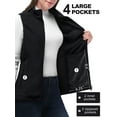 thumbnail image 3 of 33,000ft Women's Fleece Vest, Lightweight Warm Polar Soft Vests Outerwear with Zip Up Pockets, Sleeveless Jacket for Winter, 3 of 6