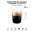 thumbnail image 2 of Coffee Mugs LUXU Glass, juego de 4 tazas transparentes para cerveza y té, 500 ml, 2 of 8