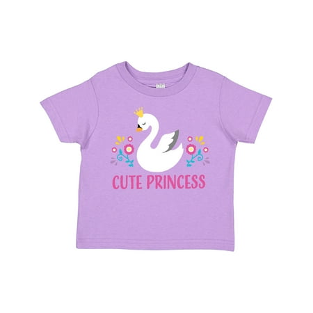 

Inktastic Cute Princess with Swan Gift Toddler Toddler Girl T-Shirt
