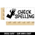 thumbnail image 2 of Check Spelling Teacher Student School Self-Inking Rubber Stamp Ink Stamper - Fuchsia Ink - Small 1-1/2 Inch, 2 of 7