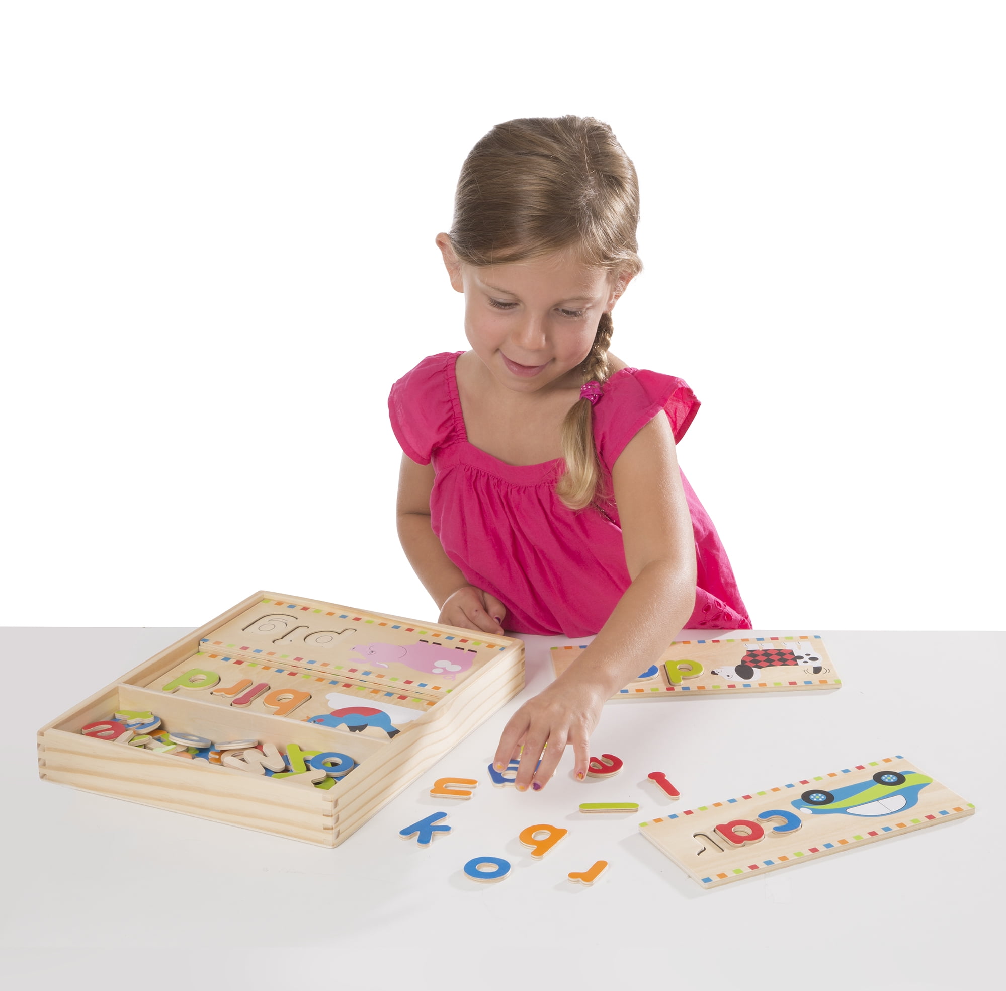 melissa and doug wooden letters and spelling boards