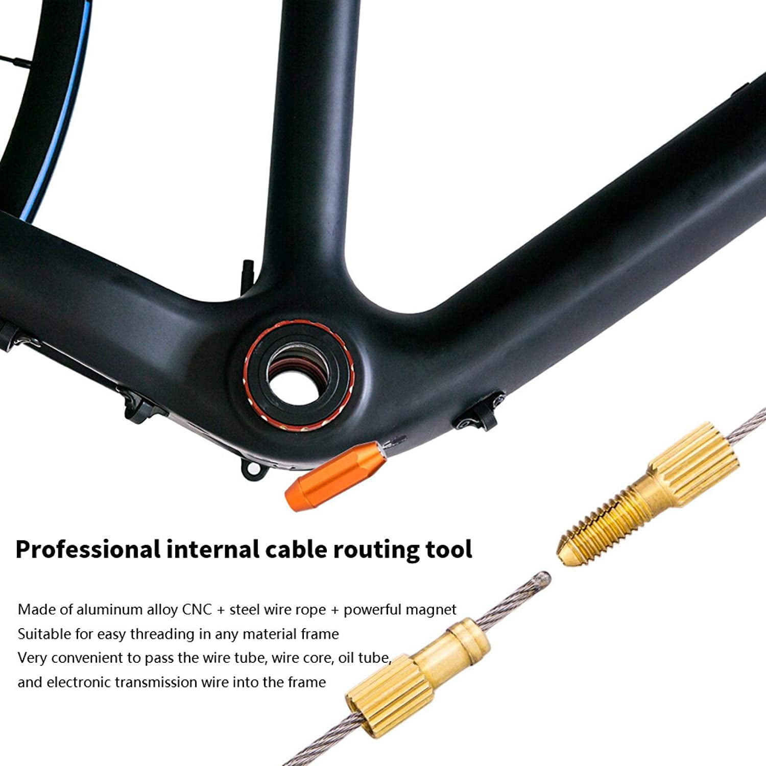 Bicycle Internal Cable Routing Tool Bicycle Frame Inner Line Tool Oil Tube Magnet Lead Wire Guide for Mountain Road Bike Suitable for Bicycle Frame Shift Inner Cable Guide Install Walmart