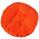 thumbnail image 1 of Cojín para silla, acolchado grueso, redondo, para comedor interior y exterior, cojín redondo, color naranja, 1 of 5