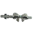 thumbnail image 1 of White Bow French Barrette Hair Clip, 1 of 1