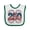 White and Green, variant on Inktastic 250 Patriotic July 4th Boys or Girls Baby Bib