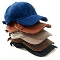 thumbnail image 7 of Women's Winter Fall Classic Style Velvet Baseball Cap 6 Panel Fashionable Adjustable Sports Hat for Women, 7 of 7