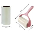 thumbnail image 4 of Rouleaux Adhésifs Réutilisables pour Poils d'Animaux, Rouleaux Adhésifs au Design Ergonomique, Lavables et Réutilisables, 300 Feuilles au Total (Rose), 4 of 6