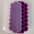 thumbnail image 1 of Molde de silicona para hielo, bandeja para cubitos de gelatina y pudín, 37 rejillas, para hacer hielo en forma de panal, 1 of 1