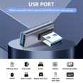 thumbnail image 2 of Hoibon USB 3.1 90 Degree Adapter Right Angle USB A Male to Female USB 3.1 Adapter For PC Laptop,USB A Car Charger, Power Bank and Most USB Devices - 2 Pcs, 2 of 3