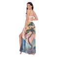 thumbnail image 3 of FORMRS Womens Beach Sarong Semi-Sheer Bikini Wrap Skirt Swimsuit Cover-ups, Pine Tree at Dawn, 3 of 7