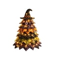 thumbnail image 2 of DIY Halloween Quilted Fabric Tree Kit, LED Lighted String Patchwork Craft Set, Halloween Tabletop Shelf Decor for Mantel and Entryway（Witch Hat）, 2 of 8