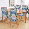 thumbnail image 2 of Yayeee 4 Pack Dining Chair Covers Stretch Parson Chairs Slipcovers Seat Protector, Pink Seaside, 2 of 6