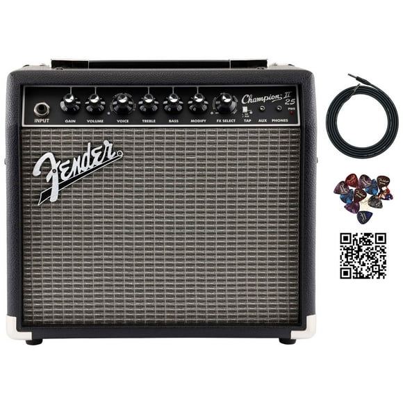 Amplificador combinado de guitarra Fender Champion II de 25 W con acceso.