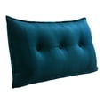 thumbnail image 1 of WOWMAX Rectangular Headboard Reading Body Pillow Bedside Oversized Throw Cushion Extra Large Backrest Lumbar Pillows Positioning Back Support Bolster for Bed Sofa Couch Velvet Deep Blue Twin, 1 of 6