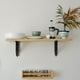 thumbnail image 4 of Uxcell 2 Pcs Soportes Decorativos para Estantes, Soportes para Estantes Flotantes de 10" x 7" para Estanterías de Pared, Negro, 4 of 7