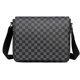 thumbnail image 1 of Men's Large Capacity Checkerboard Pattern Multi-Compartment Crossbody Bag, One, 1 of 5